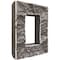 Ekena Millwork 4"W x 3"D x 7 7/8"H Universal Electrical Cover for StoneWall Faux Stone Siding Panels, Slate Gray PNUEC04X08SG - alternate 3